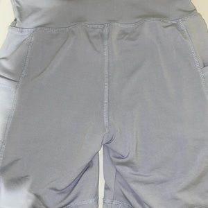 Baby blue biker shorts